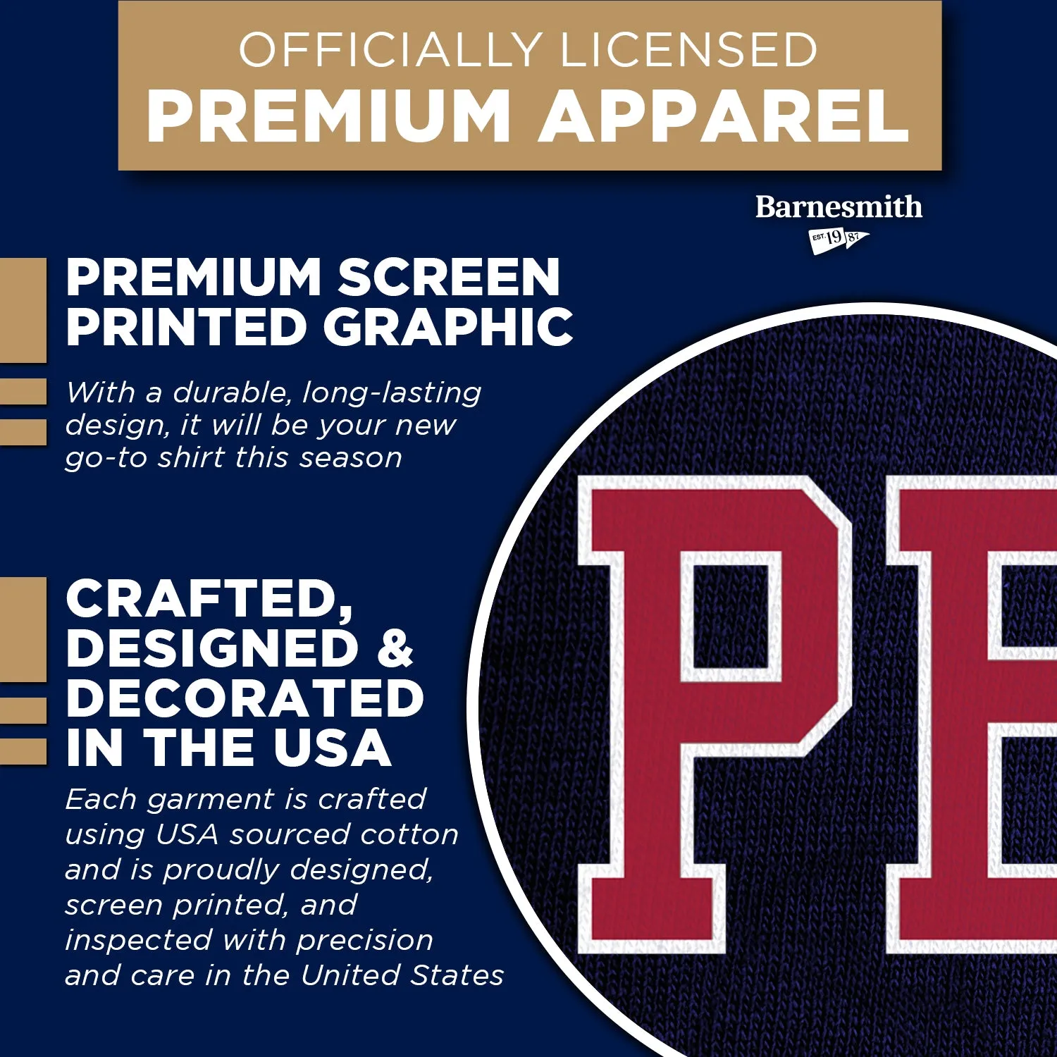 Penn Classic T-Shirt (Navy) sold by Barnesmith product image thumbnail 4