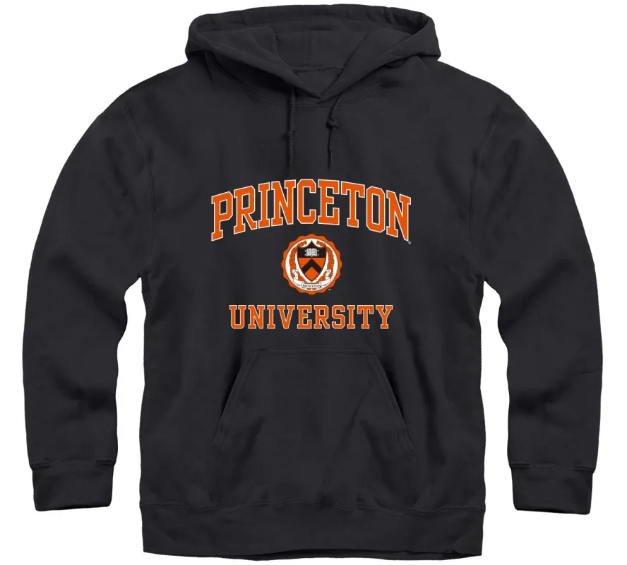 Princeton Crest Hooded Sweatshirt (Black) sold by Barnesmith