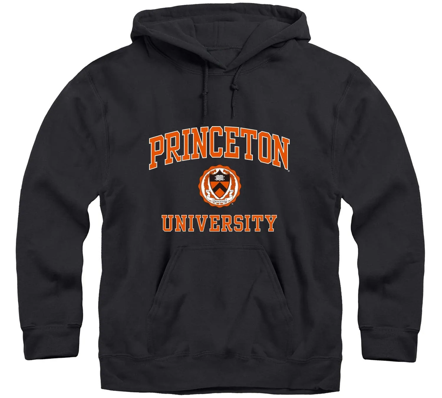 Princeton Crest Hooded Sweatshirt (Black) sold by Barnesmith