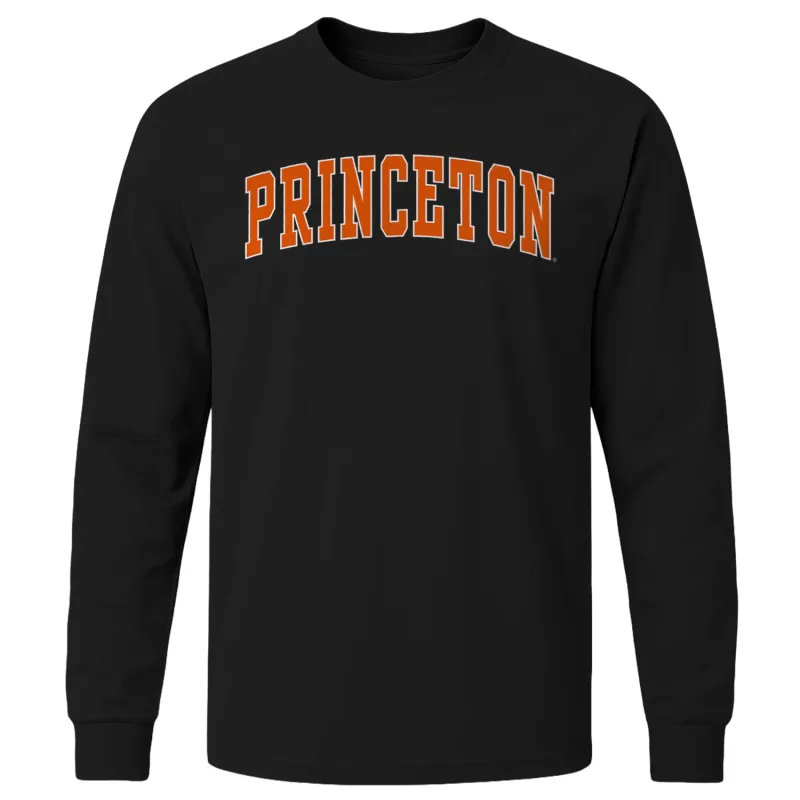 Princeton Classic L/S T-Shirt (Black) sold by Barnesmith