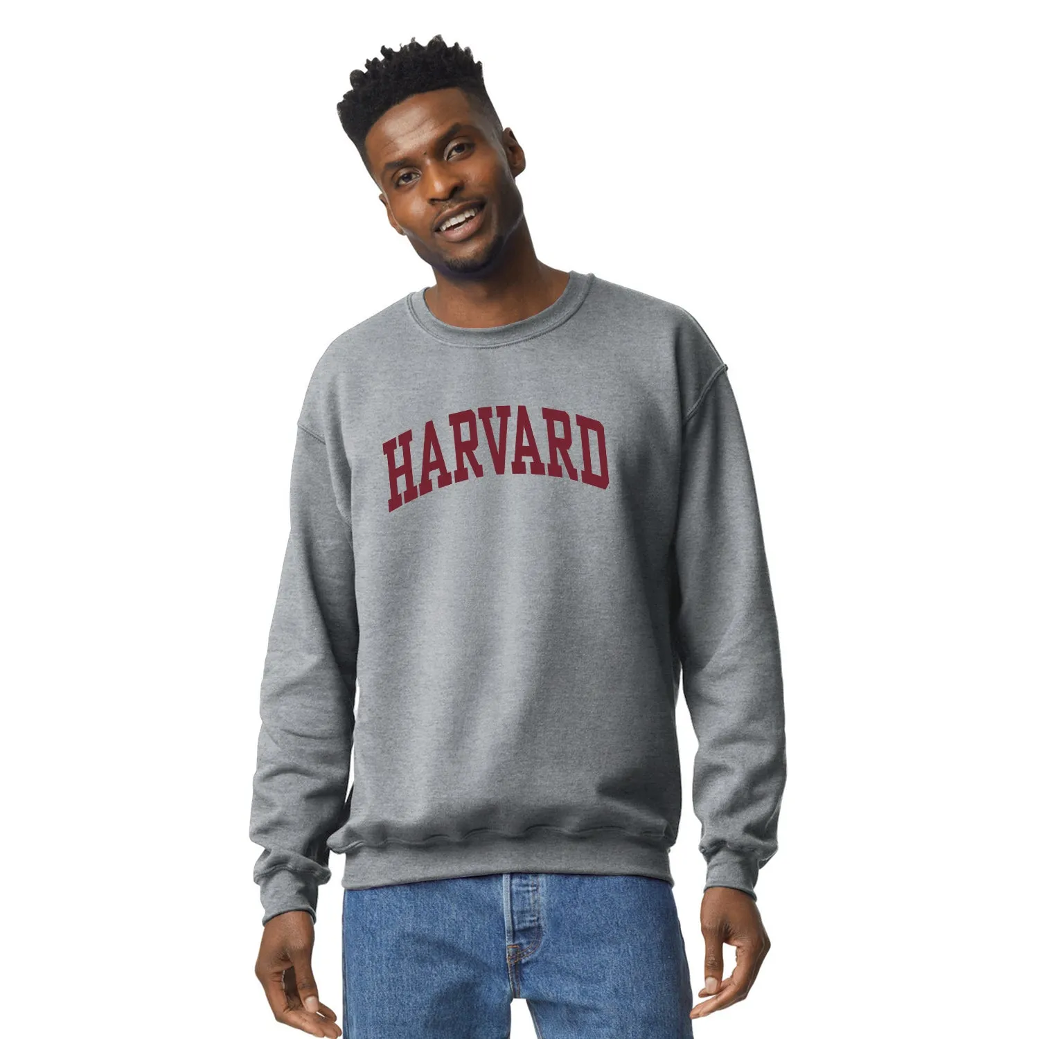 Harvard University Essential Crewneck Sweatshirt (Heather Grey) sold by Barnesmith product image thumbnail 2