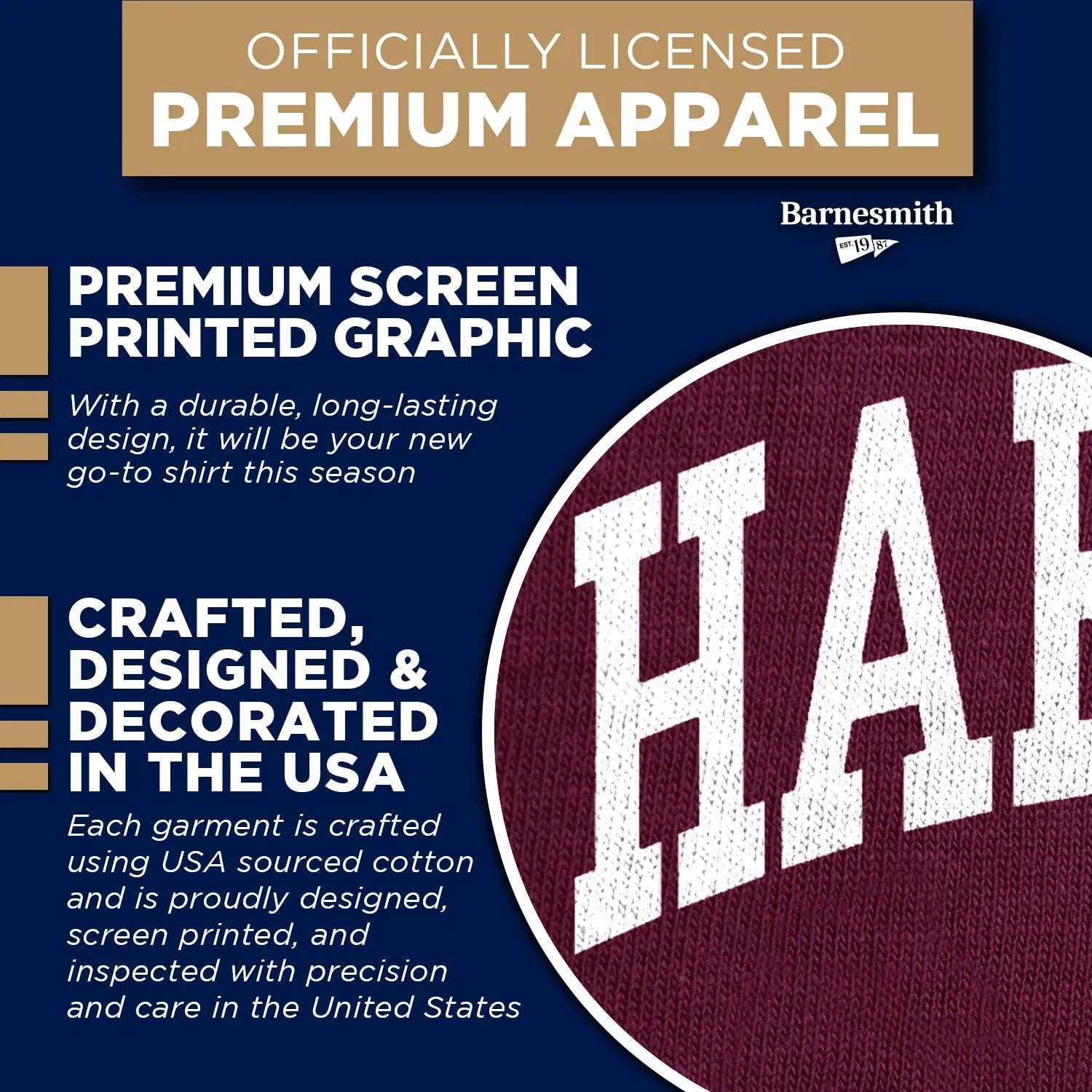 Harvard T-Shirt Classic (Crimson) sold by Barnesmith product image thumbnail 4
