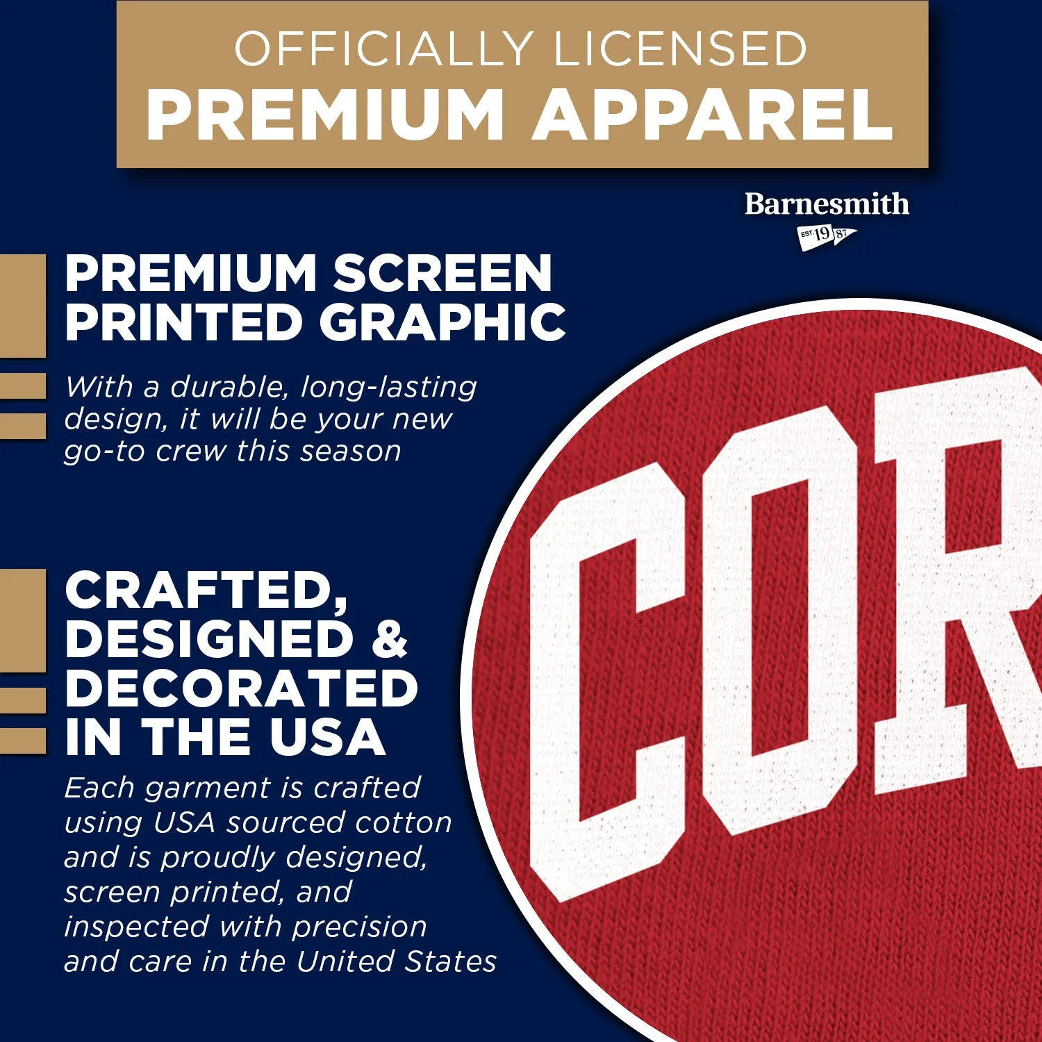Cornell University Essential Sweatshirt (Red) sold by Barnesmith product image thumbnail 4