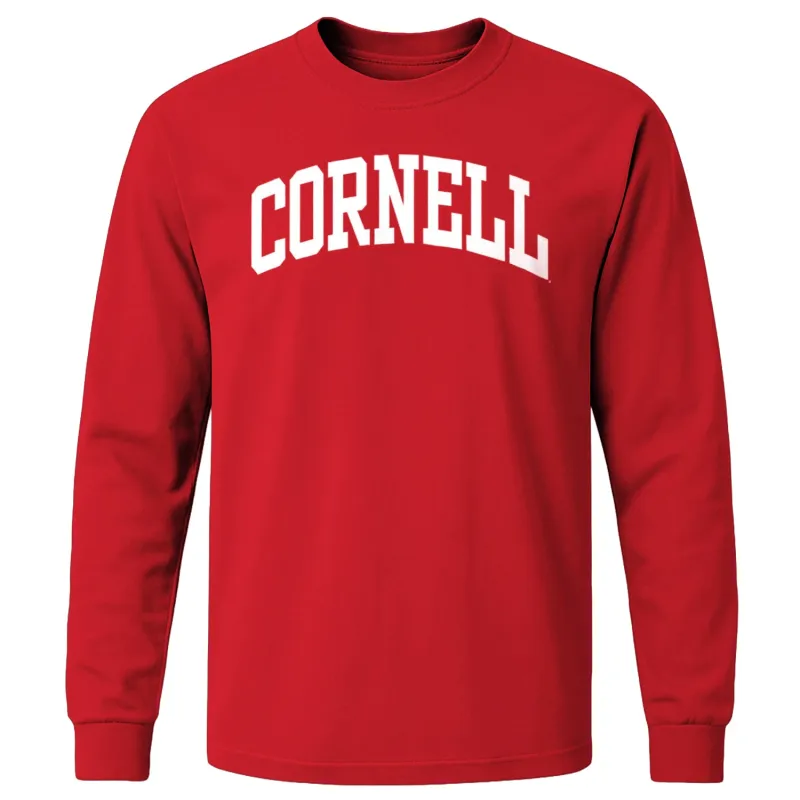 Cornell Classic L/S T-Shirt (Red) sold by Barnesmith