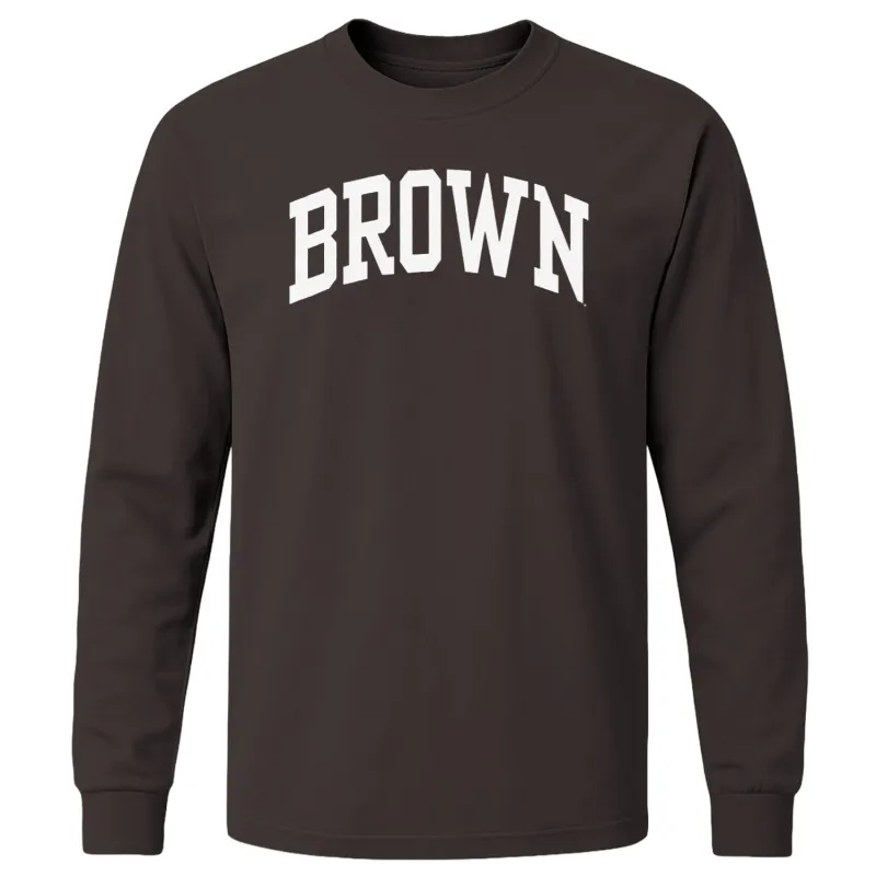 Brown Classic L/S T-Shirt (Brown) sold by Barnesmith