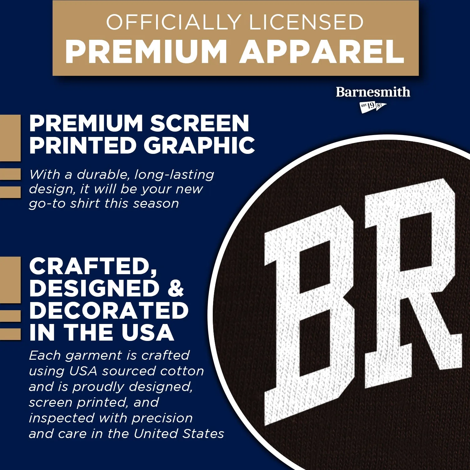 Brown Classic T-Shirt (Brown) sold by Barnesmith product image thumbnail 4