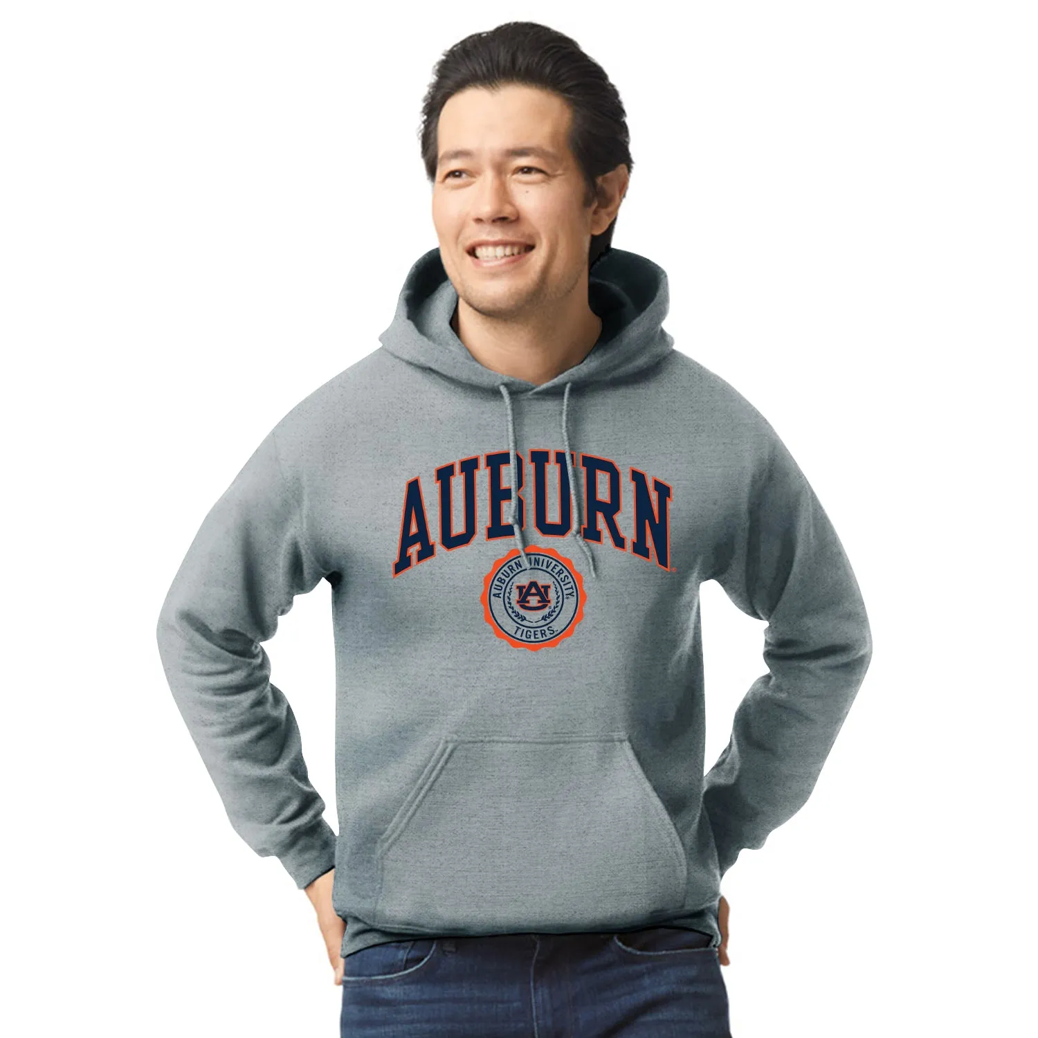 Auburn University Heritage Hooded Sweatshirt (Charcoal) sold by Barnesmith product image thumbnail 2