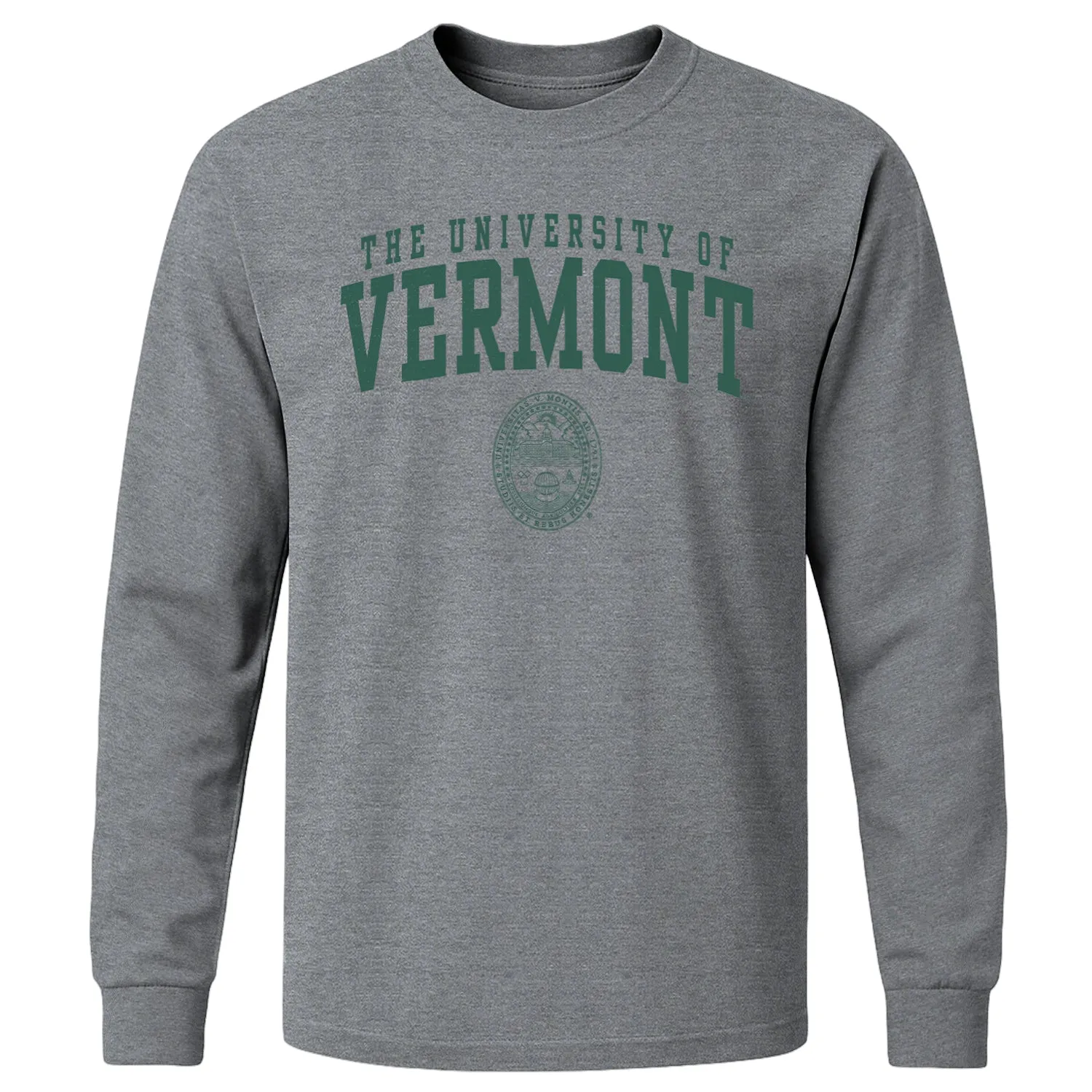 University of Vermont Heritage Long Sleeve T-Shirt (Charcoal Grey) sold by Barnesmith