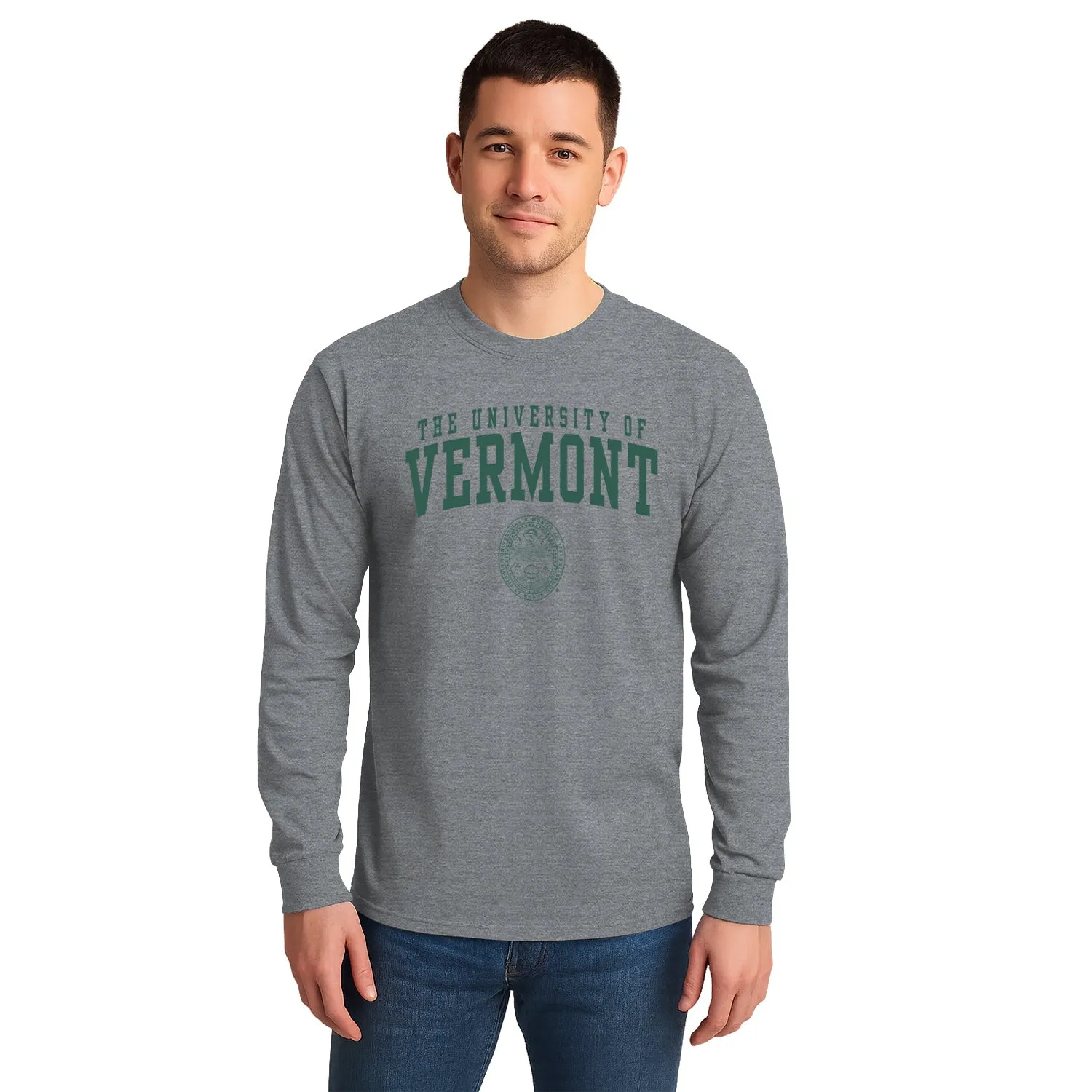 University of Vermont Heritage Long Sleeve T-Shirt (Charcoal Grey) sold by Barnesmith product image thumbnail 2
