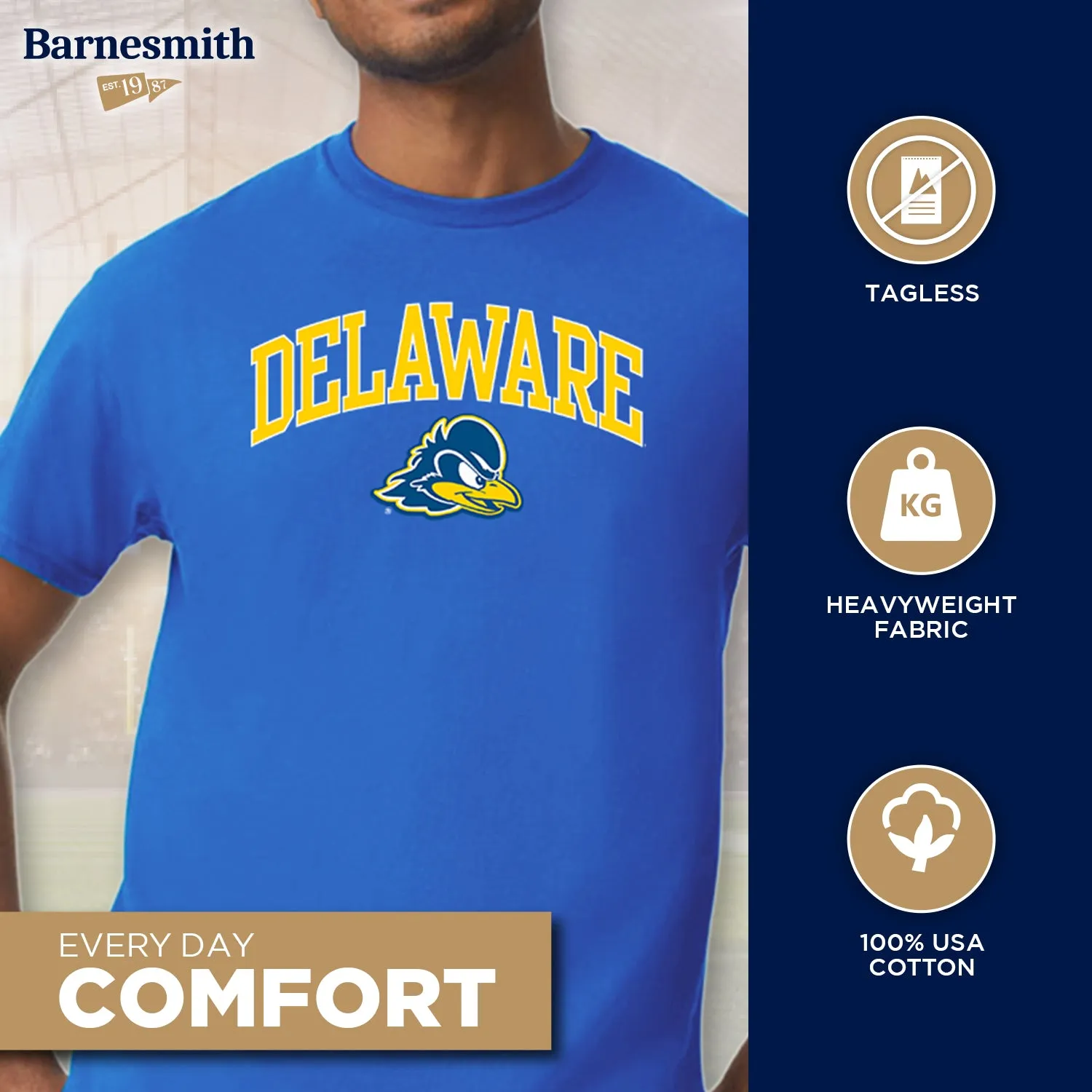 University of Delaware Spirit T-Shirt (Royal Blue) sold by Barnesmith product image thumbnail 3