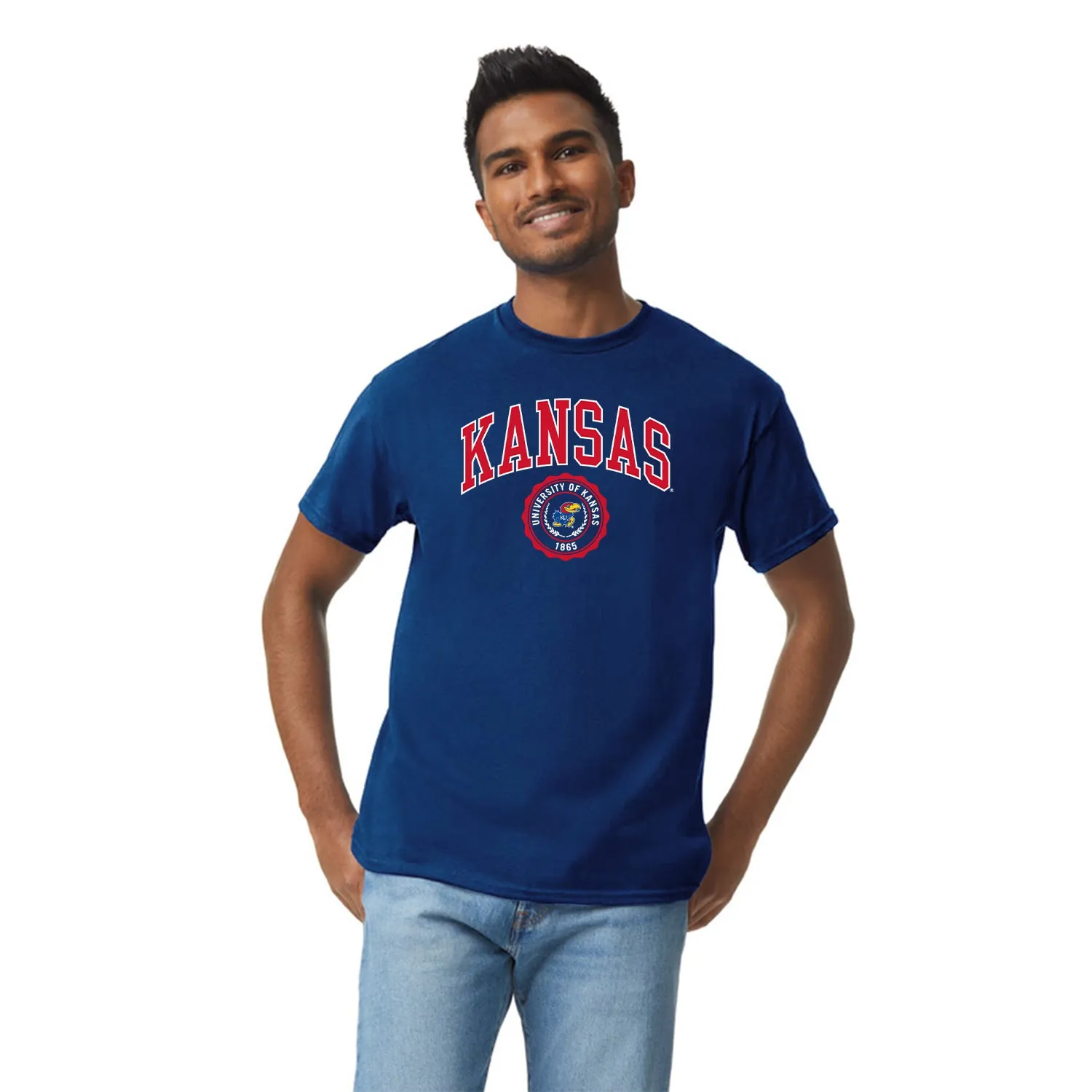 University of Kansas Heritage T-Shirt (Royal Blue) sold by Barnesmith product image thumbnail 2