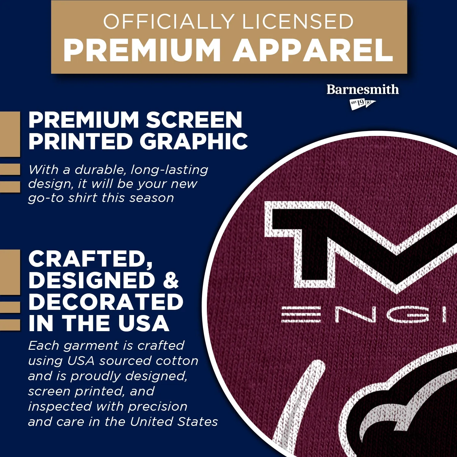Massachusetts Institute of Technology MIT Spirit T-Shirt (Maroon) sold by Barnesmith product image thumbnail 4