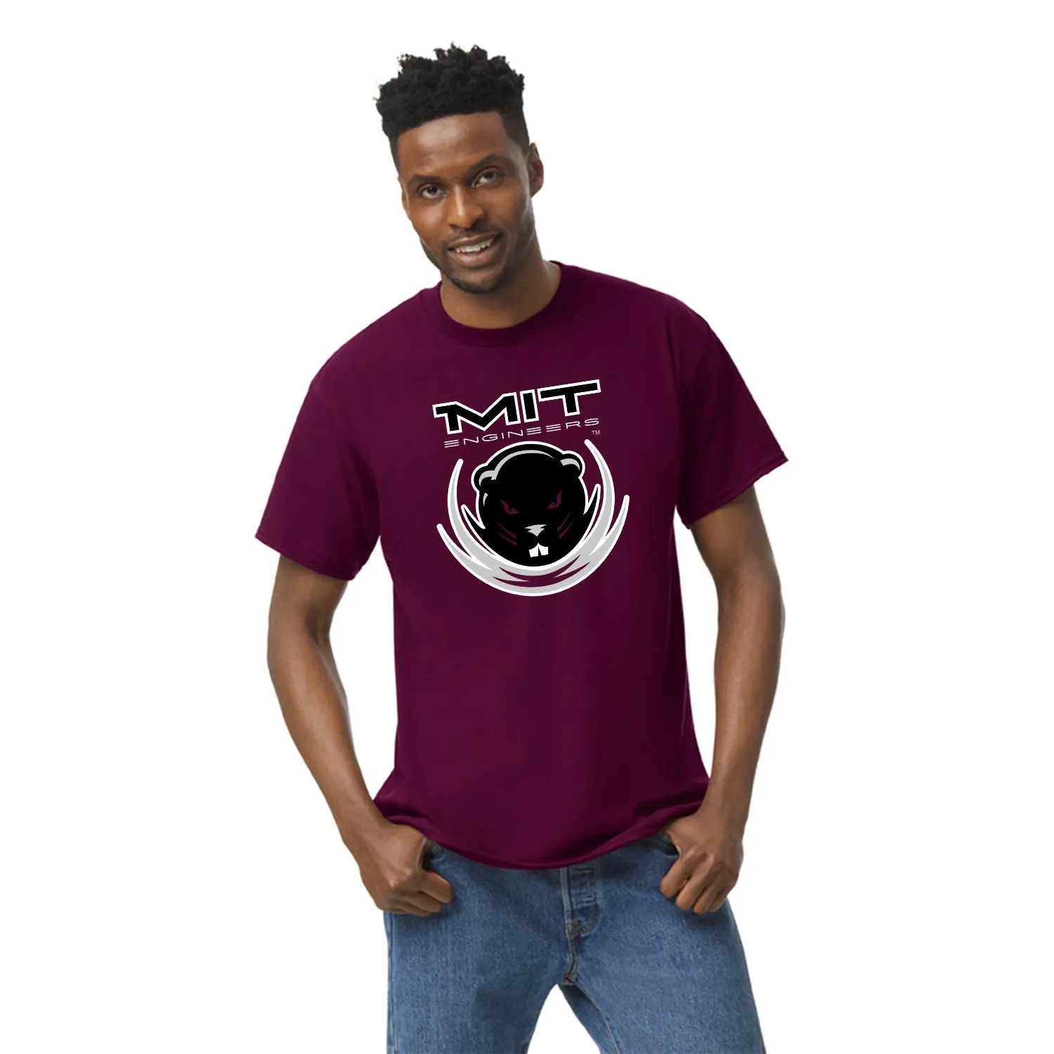 Massachusetts Institute of Technology MIT Spirit T-Shirt (Maroon) sold by Barnesmith product image thumbnail 2
