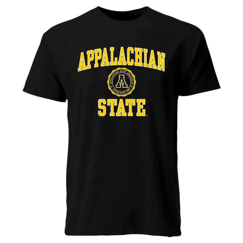Appalachian State University Heritage T-Shirt (Black) sold by Barnesmith