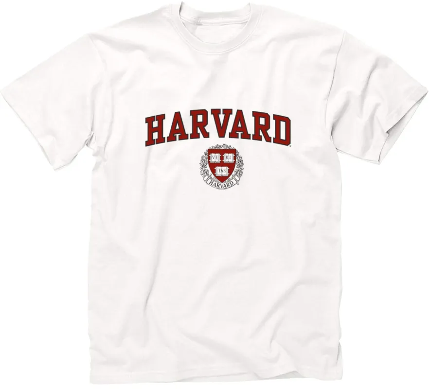Harvard Crest T-Shirt (White) sold by Barnesmith