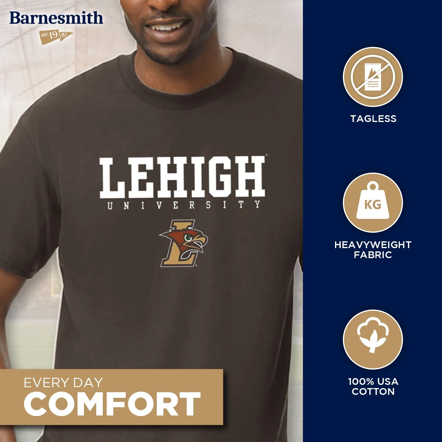 Lehigh University Spirit T-Shirt (Brown) sold by Barnesmith product image thumbnail 3