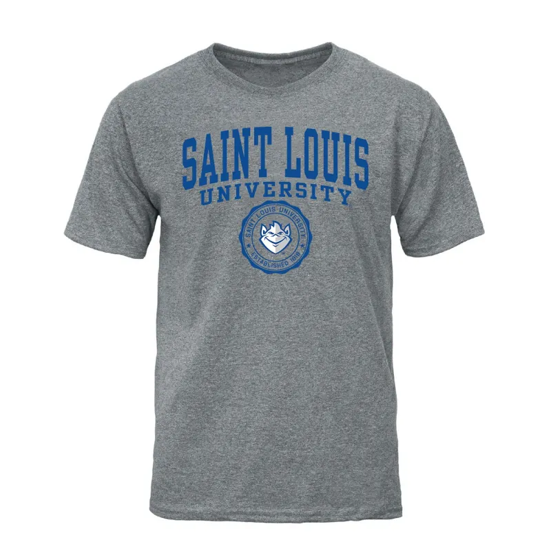 Saint Louis University Heritage T-Shirt (Charcoal Grey) sold by Barnesmith