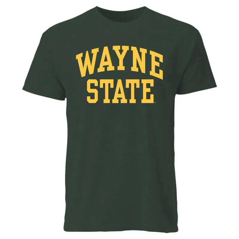 Wayne State University Classic T-Shirt (Hunter Green) made by Barnesmith