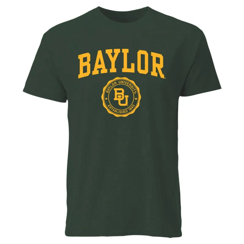 Baylor University Heritage T-Shirt (Hunter Green) made by Barnesmith