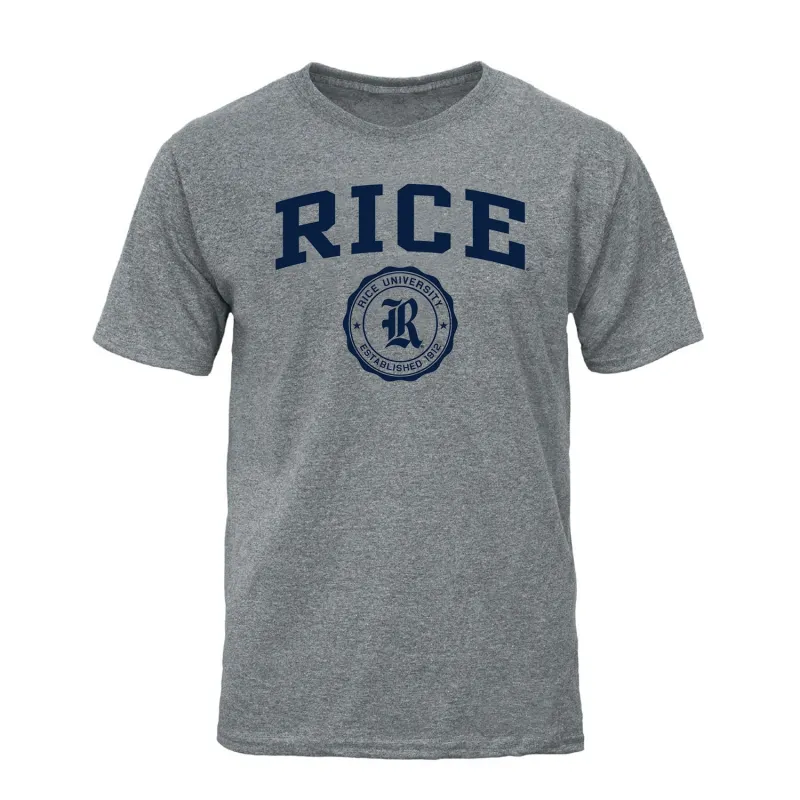 Rice University Heritage T-Shirt (Charcoal Grey) sold by Barnesmith