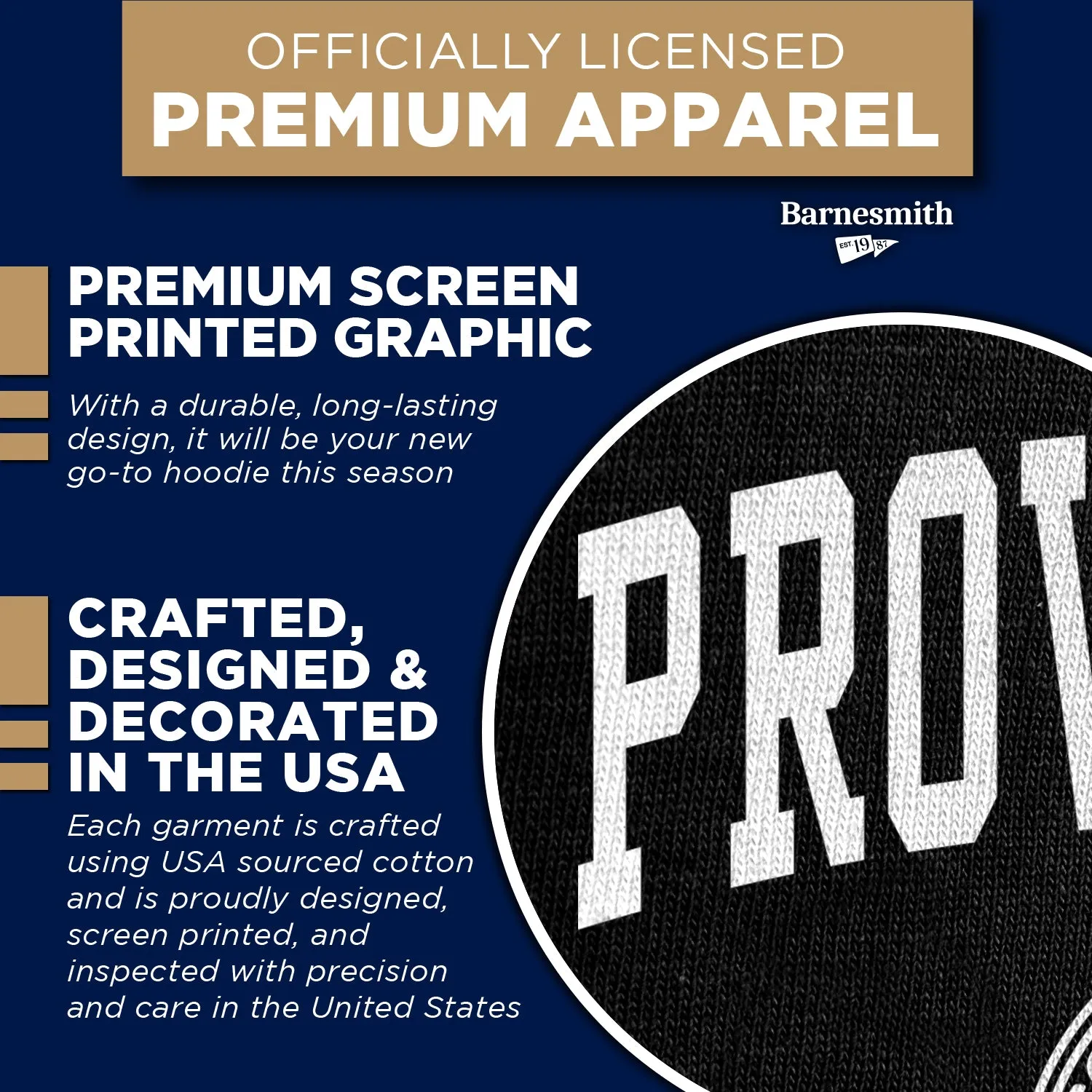 Providence College Heritage Hooded Sweatshirt (Black) sold by Barnesmith product image thumbnail 4