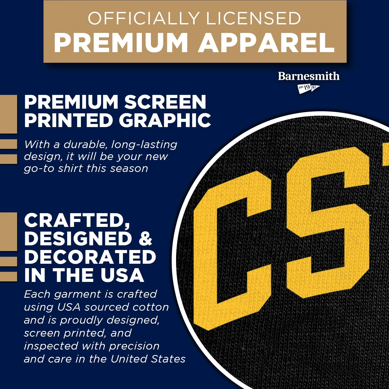 California State University, Long Beach Classic T-Shirt (Black) sold by Barnesmith product image thumbnail 4