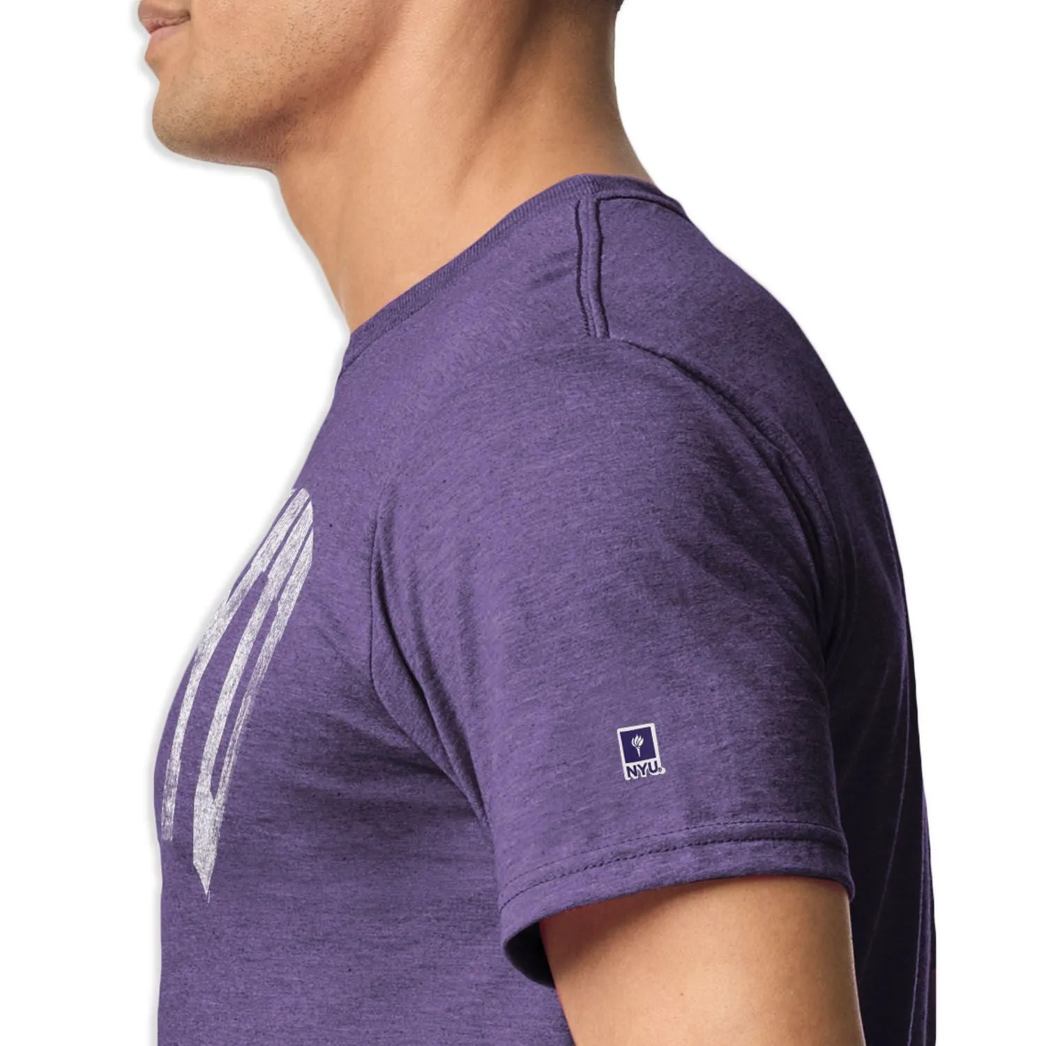 New York University Short-Sleeve Laude T-Shirt (Purple) sold by Barnesmith product image thumbnail 3