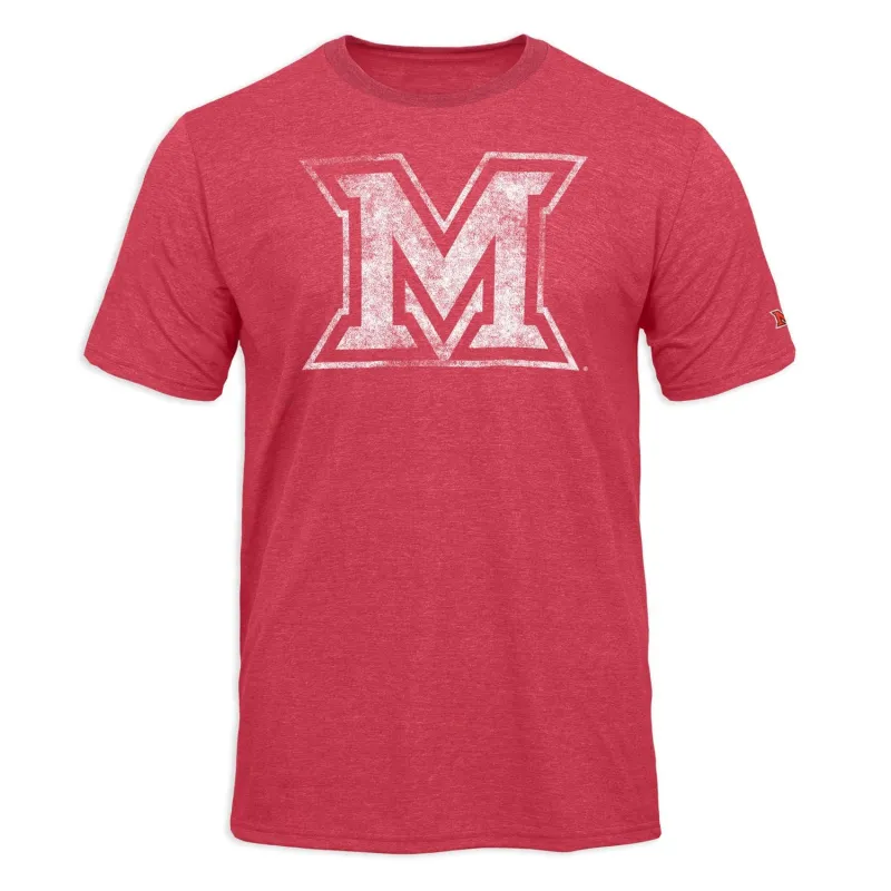 Miami University Short-Sleeve Laude T-Shirt (Red) sold by Barnesmith