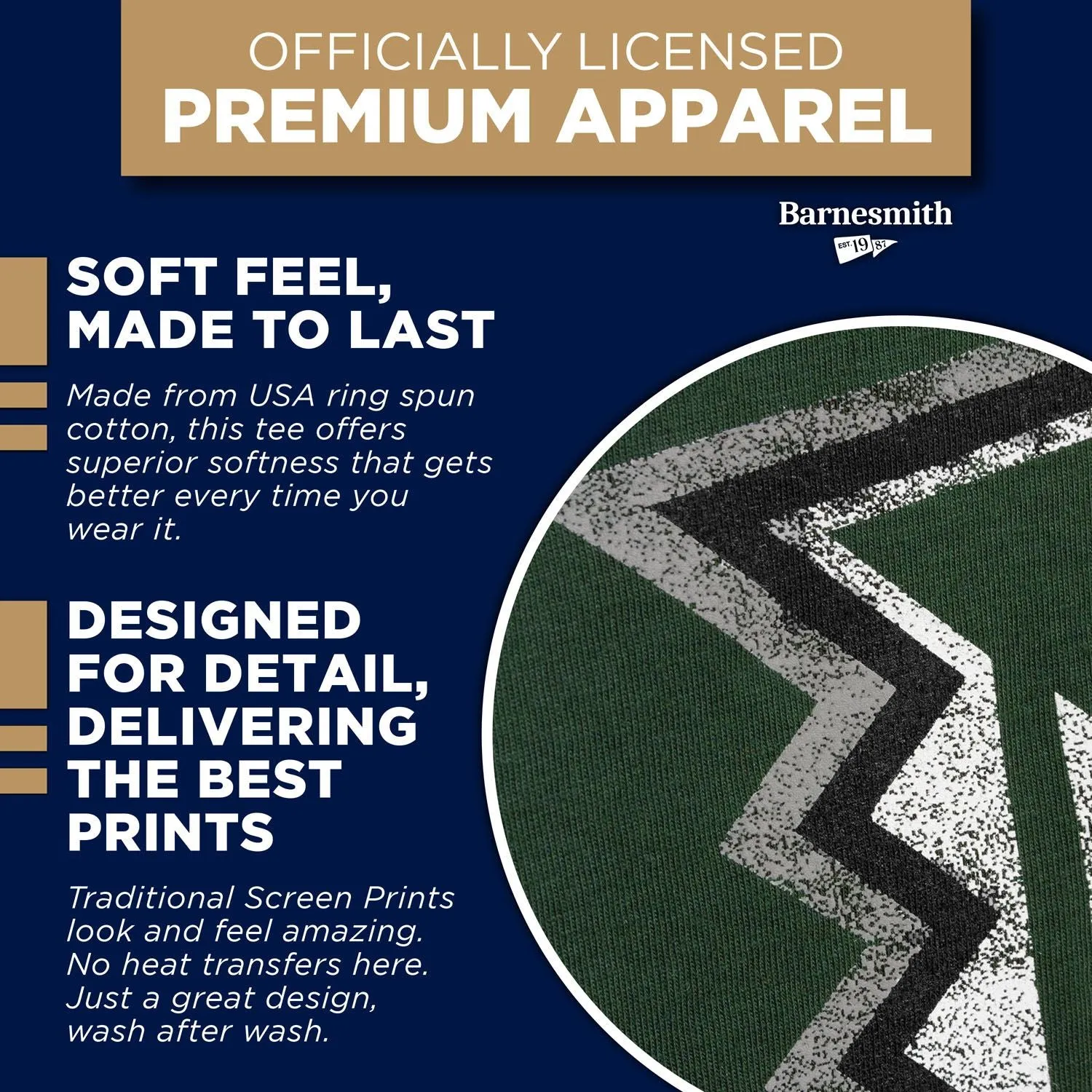 University of Hawaii Short-Sleeve Laude T-Shirt (Hunter Green) sold by Barnesmith product image thumbnail 5