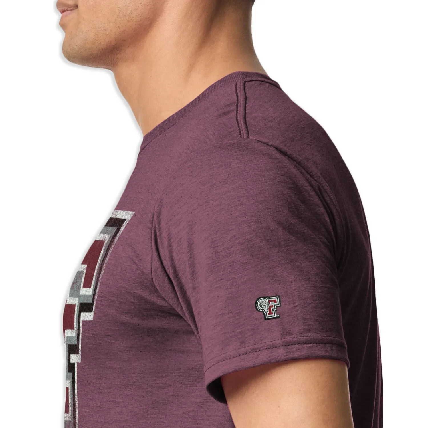 Fordham University Short-Sleeve Laude T-Shirt (Maroon) sold by Barnesmith product image thumbnail 3