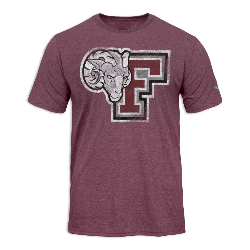 Fordham University Short-Sleeve Laude T-Shirt (Maroon) sold by Barnesmith