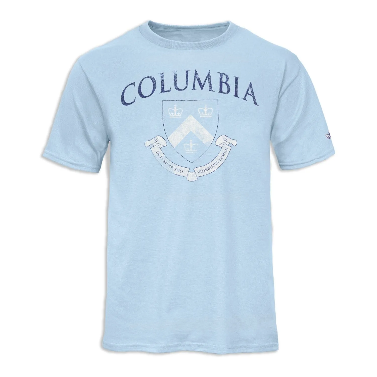 Columbia University Short-Sleeve Laude T-Shirt (Light Blue) sold by Barnesmith