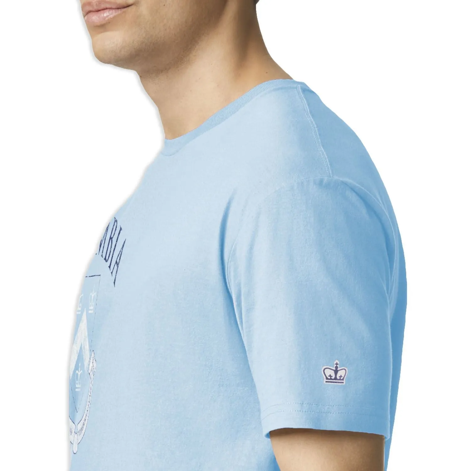 Columbia University Short-Sleeve Laude T-Shirt (Light Blue) sold by Barnesmith product image thumbnail 3