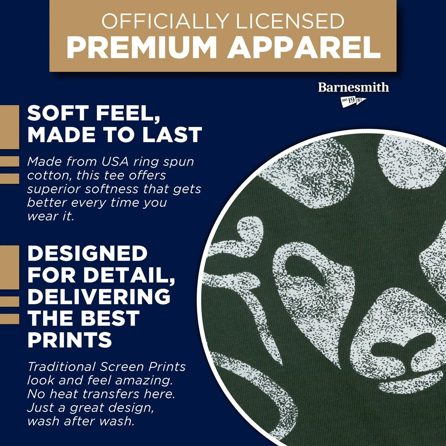 Colorado State University Short-Sleeve Laude T-Shirt (Hunter Green) sold by Barnesmith product image thumbnail 5