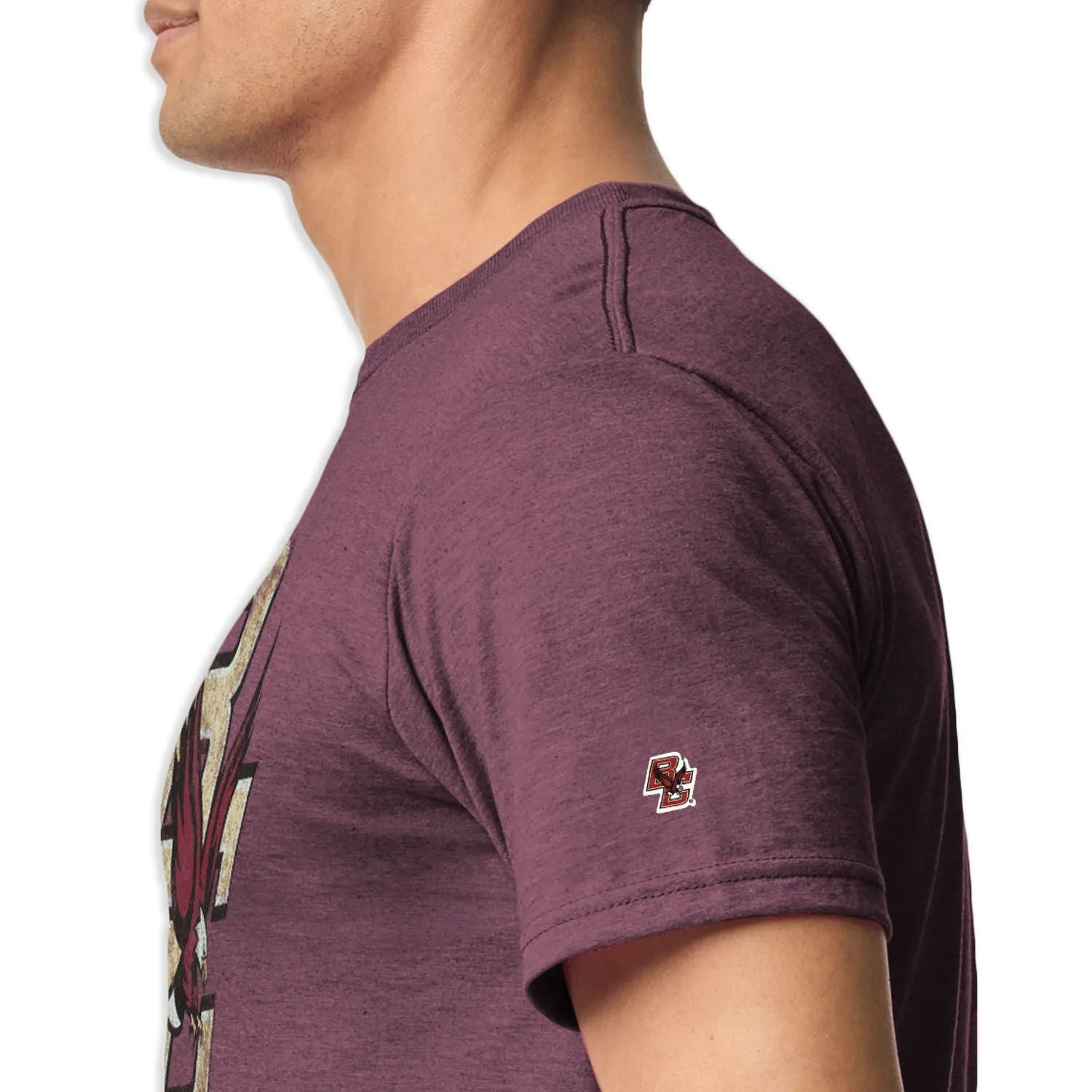Boston College Short-Sleeve Laude T-Shirt (Maroon) sold by Barnesmith product image thumbnail 3