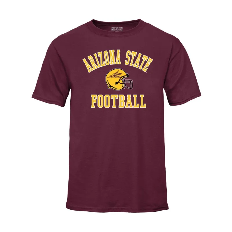 Arizona State University Football T-Shirt (Maroon) sold by Barnesmith
