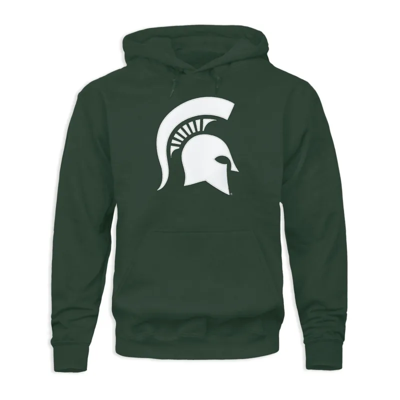 Michigan State University Veritas Hooded Sweatshirt (Hunter Green) sold by Barnesmith