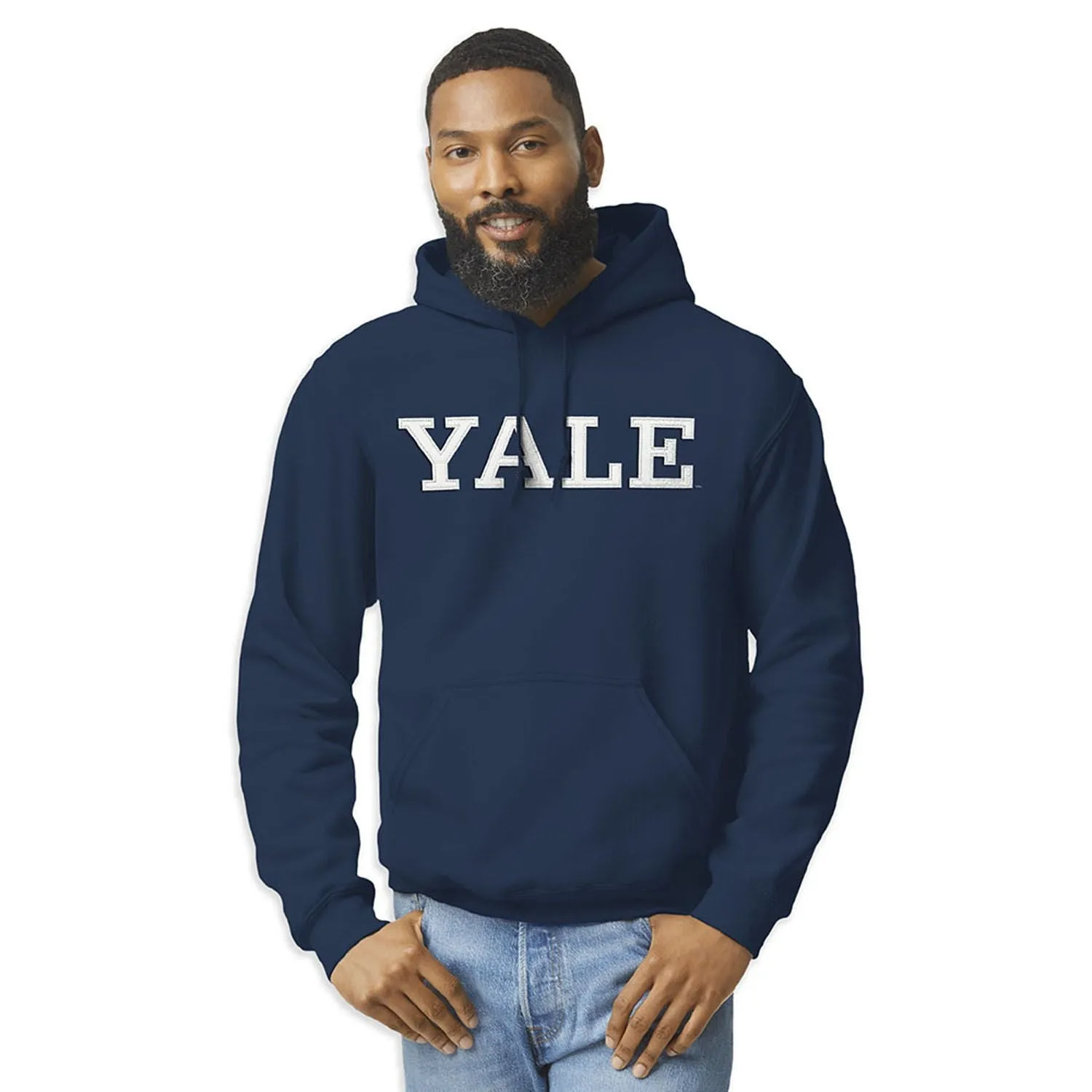 Yale University Veritas Hooded Sweatshirt (Navy) sold by Barnesmith product image thumbnail 2