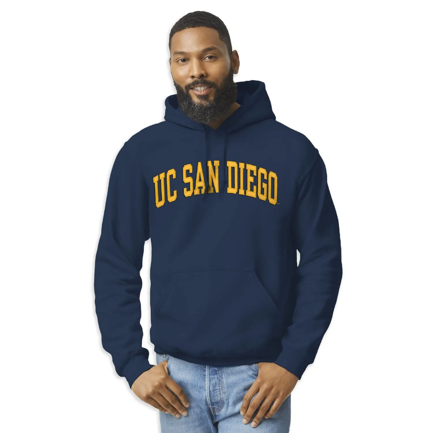 University of California - San Diego Veritas Hooded Sweatshirt (Navy) sold by Barnesmith product image thumbnail 2