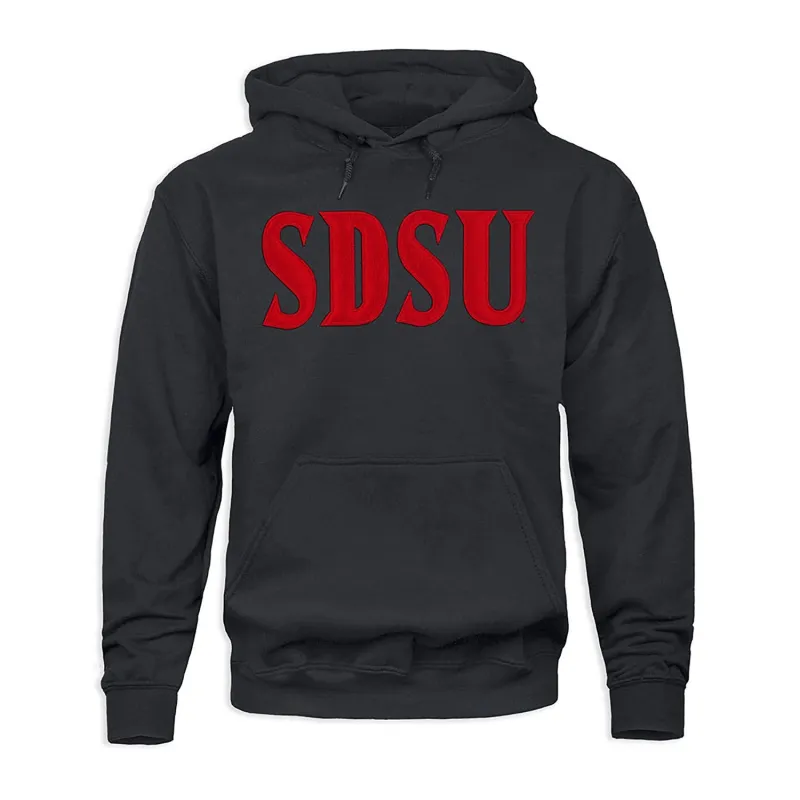 San Diego State University Veritas Hooded Sweatshirt (Black) sold by Barnesmith
