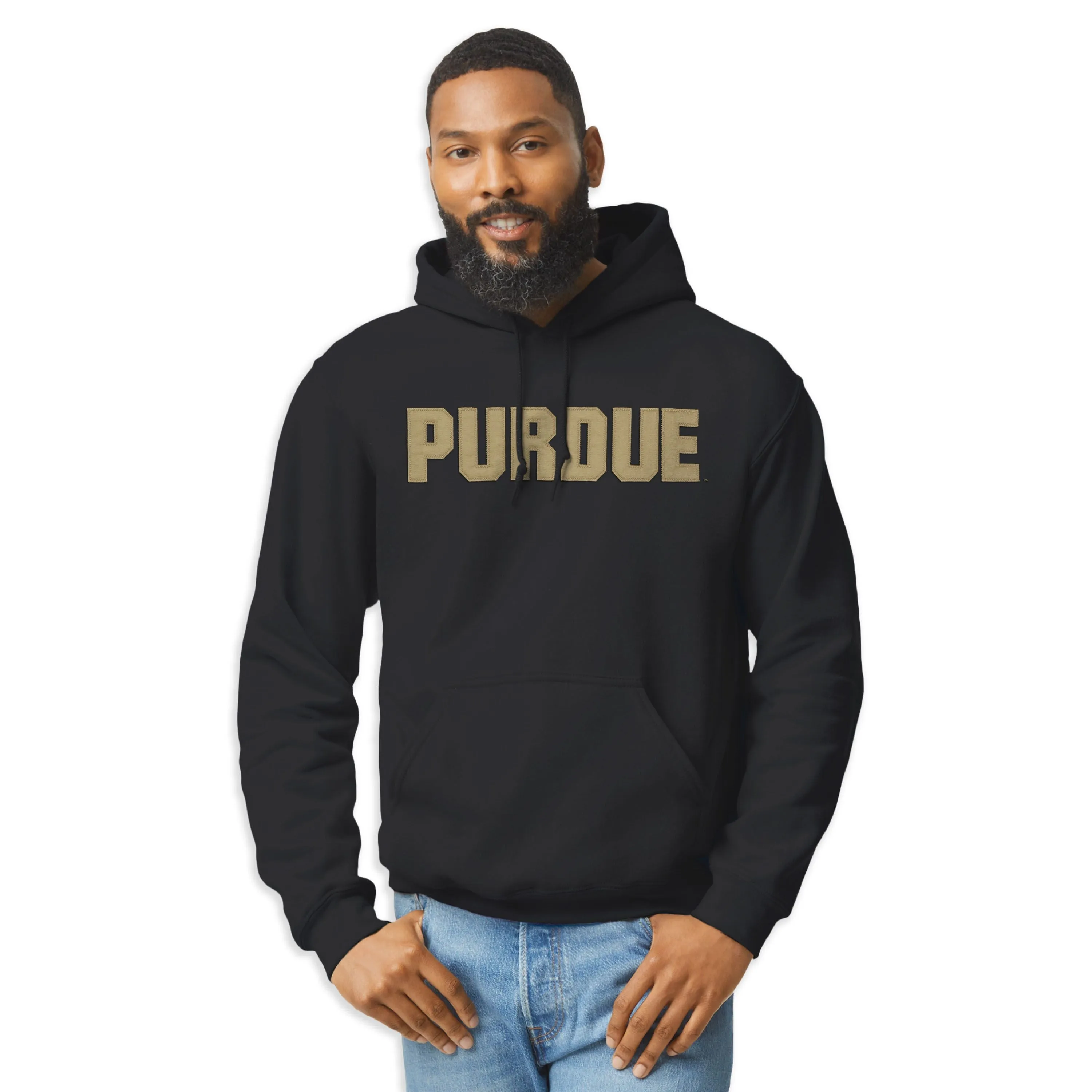 Purdue University Veritas Hooded Sweatshirt (Black) sold by Barnesmith product image thumbnail 2