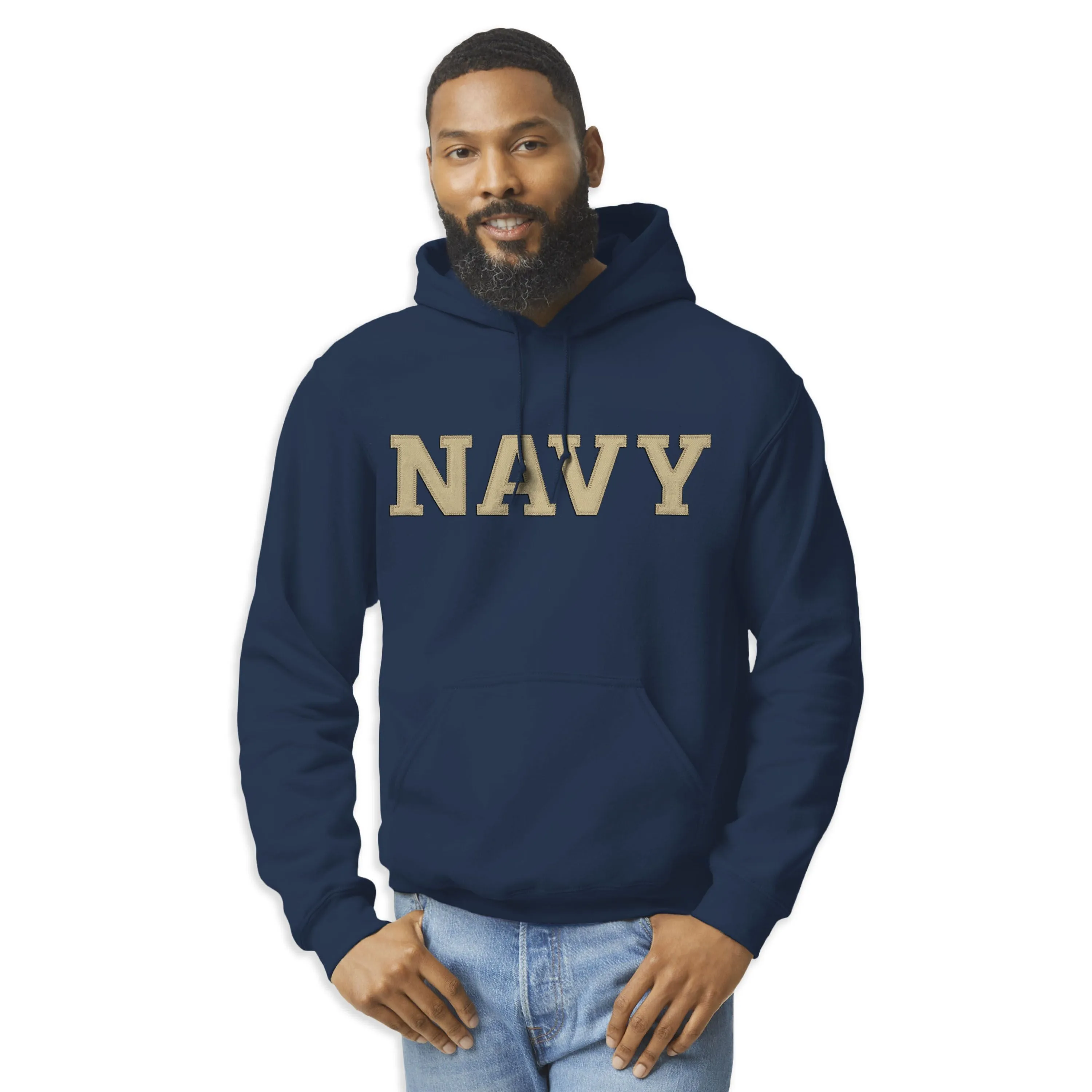 US Naval Academy Veritas Hooded Sweatshirt (Navy) sold by Barnesmith product image thumbnail 2