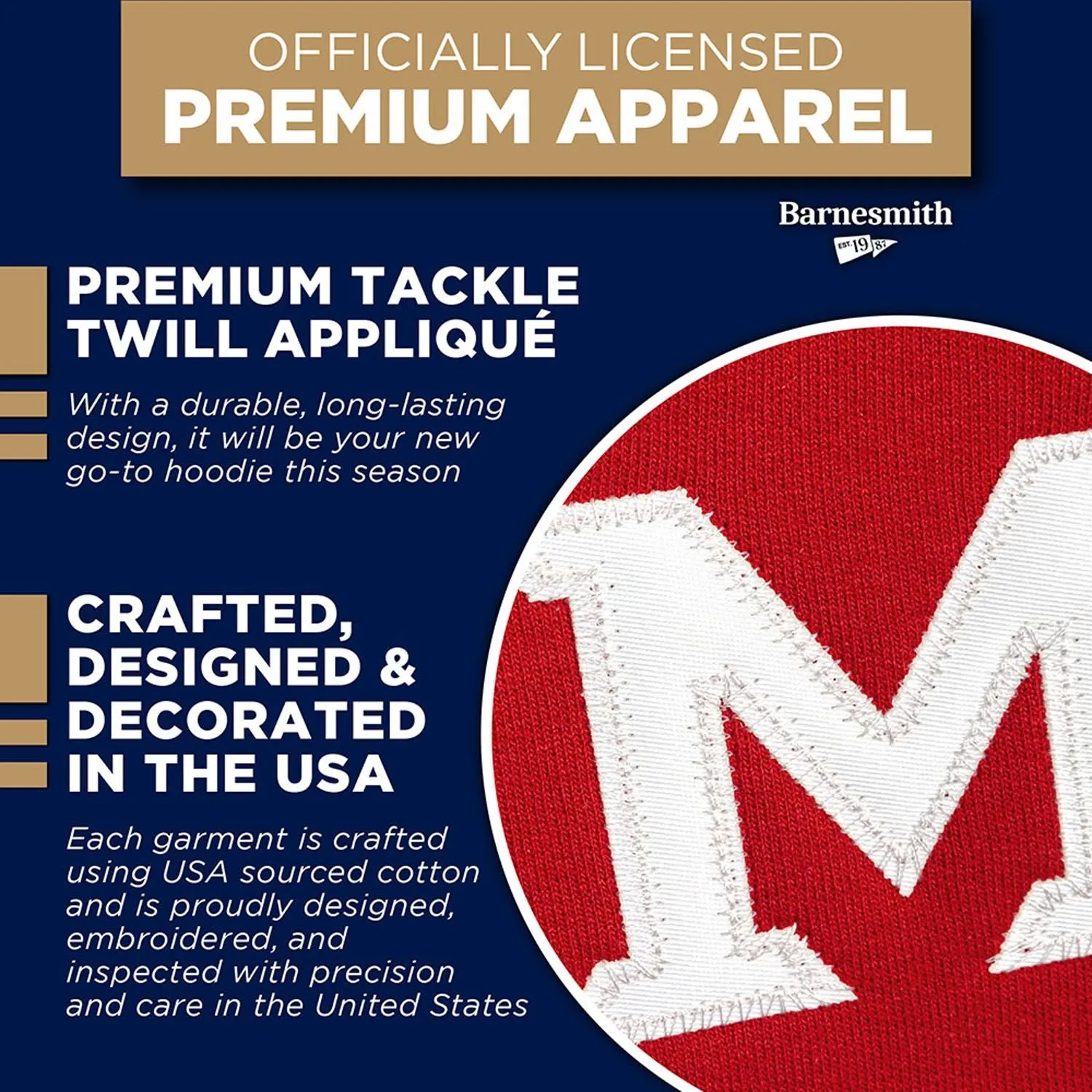 Miami University Veritas Hooded Sweatshirt (Red) sold by Barnesmith product image thumbnail 4