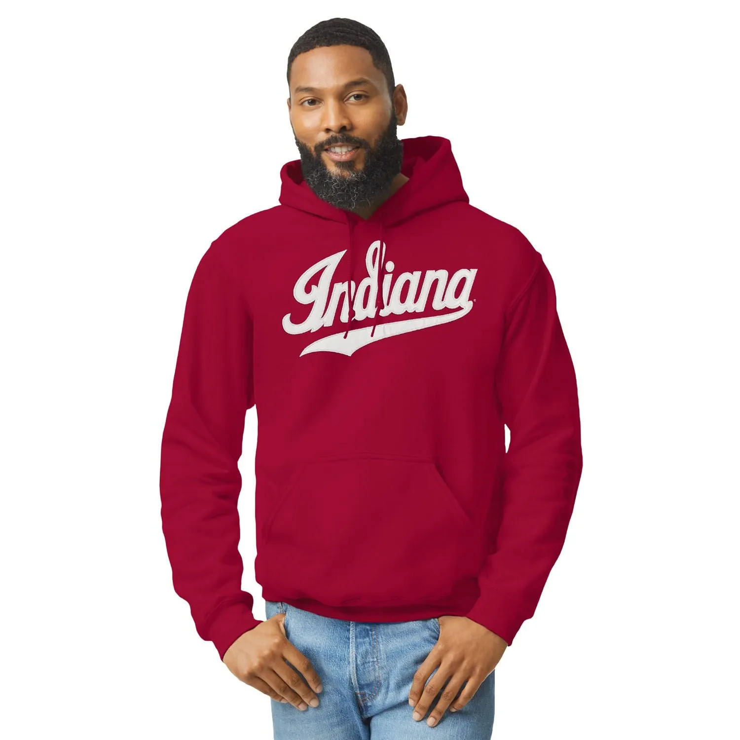 Indiana University Veritas Hooded Sweatshirt (Cardinal) sold by Barnesmith product image thumbnail 2