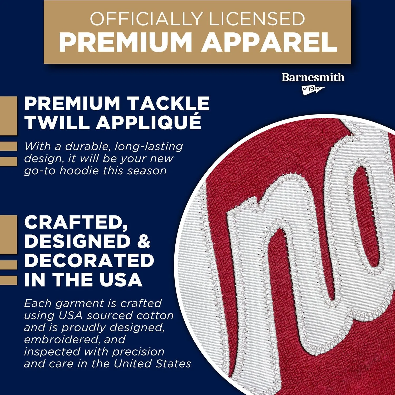 Indiana University Veritas Hooded Sweatshirt (Cardinal) sold by Barnesmith product image thumbnail 4