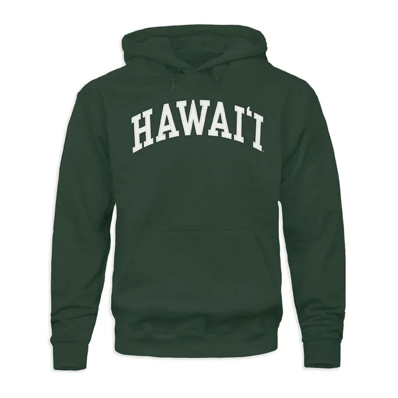 University of Hawaii Veritas Hooded Sweatshirt (Hunter Green) sold by Barnesmith
