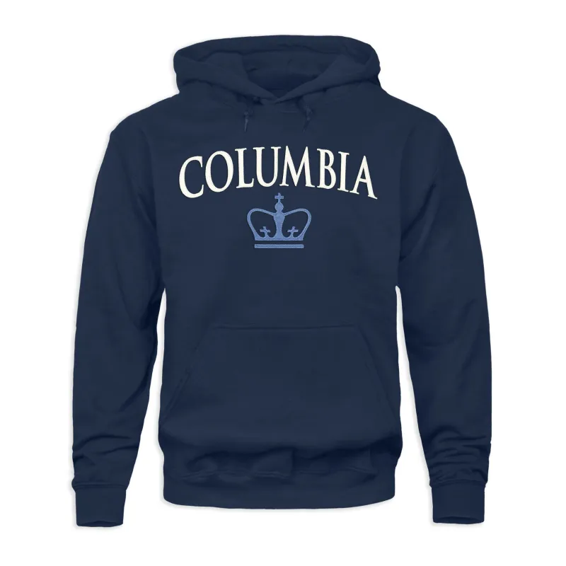 Columbia University Veritas Hooded Sweatshirt (Navy) sold by Barnesmith