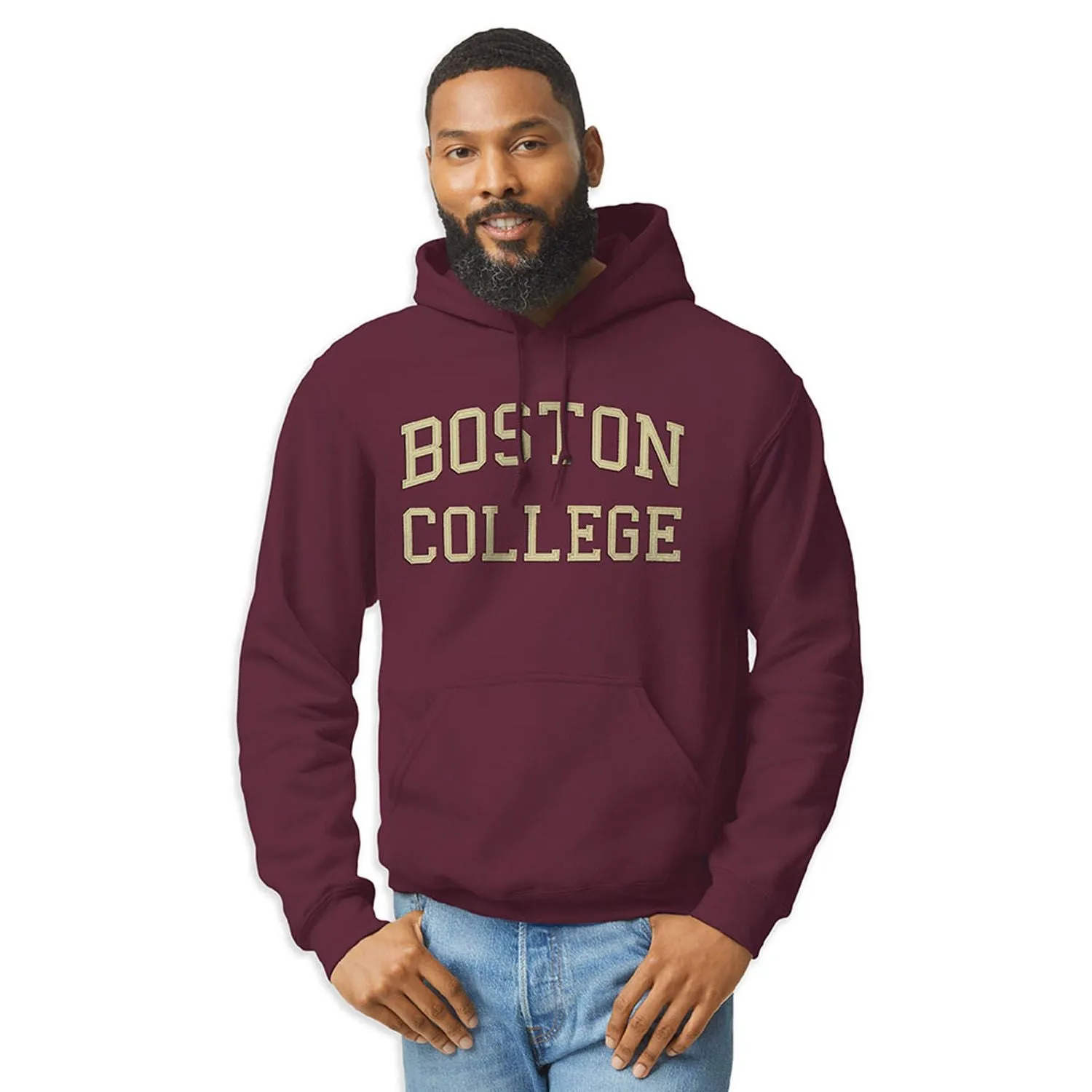 Boston College Veritas Hooded Sweatshirt (Maroon) sold by Barnesmith product image thumbnail 2