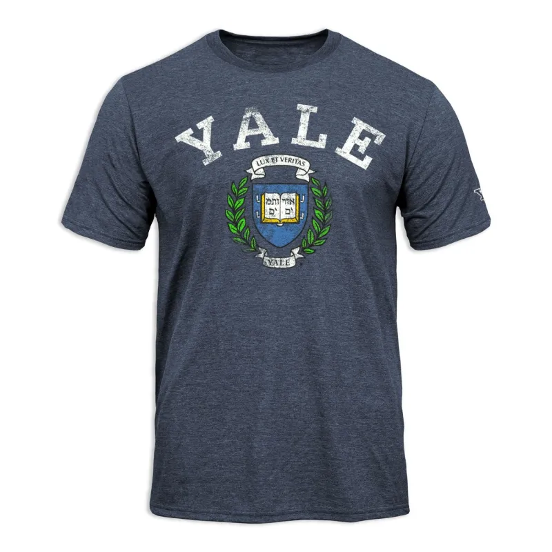 Yale University Short-Sleeve Laude T-Shirt (Navy) sold by Barnesmith