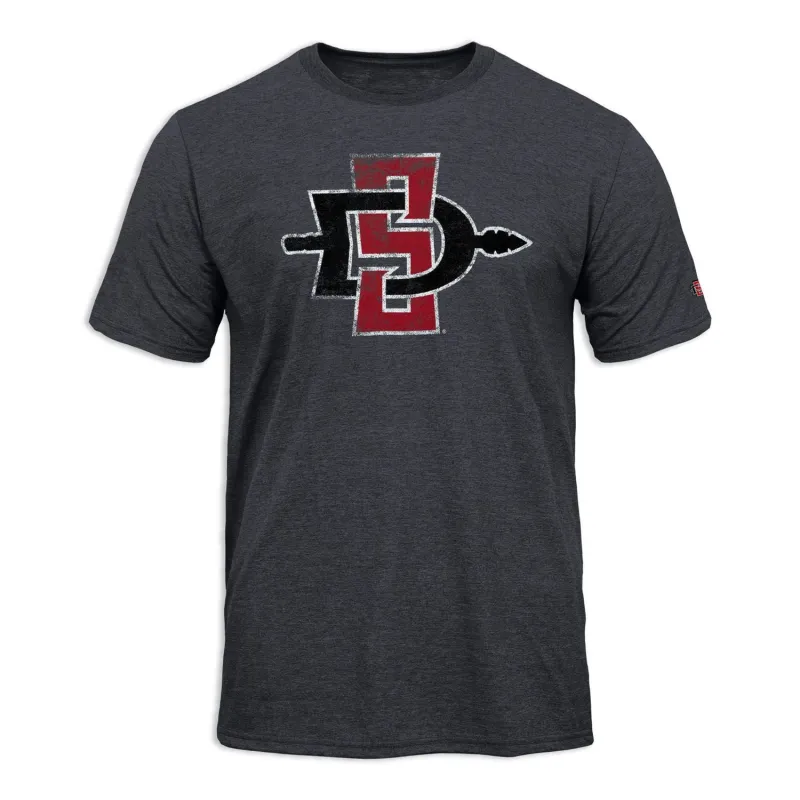 San Diego State University Short-Sleeve Laude T-Shirt (Dark Grey) sold by Barnesmith